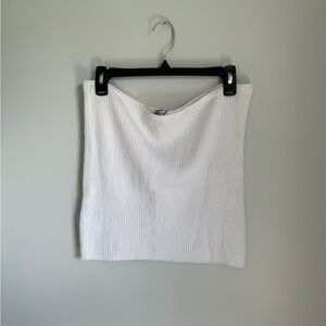 NWT Express White Knit Tube Top Size XL